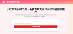 在线小红书去水印工具